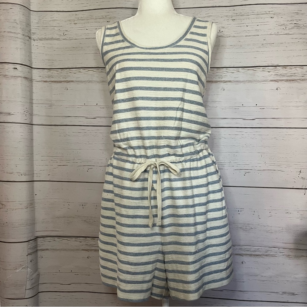 Striped Terry Romper